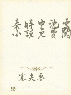 秦时中沈云薇的小说免费阅读