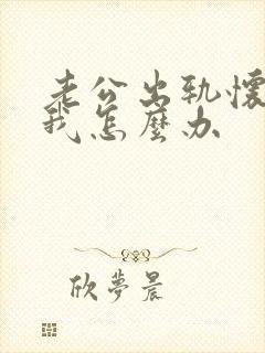 老公出轨怀孕了我怎么办