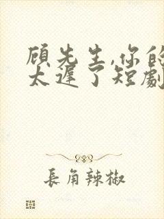 顾先生,你的爱太迟了短剧