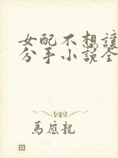 女配不想让主角分手小说全文免费阅读