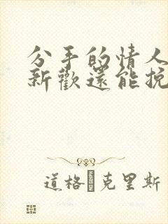 分手的情人有了新欢还能挽回吗