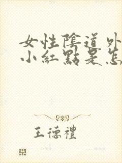 女性阴道外面起小红点是怎么回事