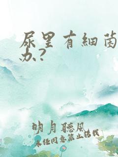 尿里有细菌怎么办?