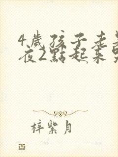 4岁孩子老是半夜2点起来哭闹