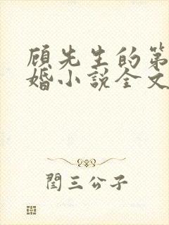 顾先生的第一宠婚小说全文