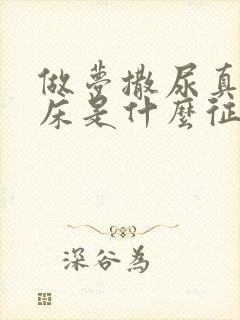 做梦撒尿真的尿床是什么征兆