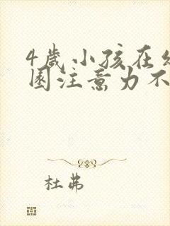 4岁小孩在幼儿园注意力不集中怎么办