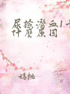 尿检潜血1十是什么原因