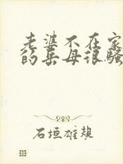 老婆不在家,我的岳母很骚