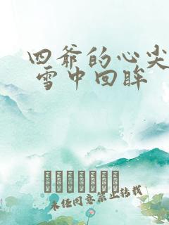 四爷的心尖宠妃 雪中回眸