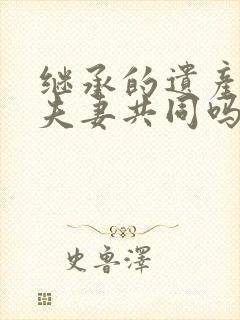 继承的遗产属于夫妻共同吗