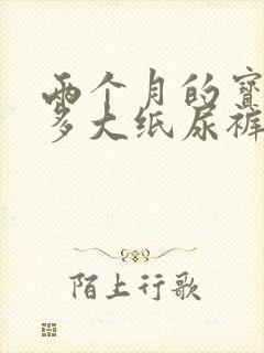 两个月的宝宝穿多大纸尿裤