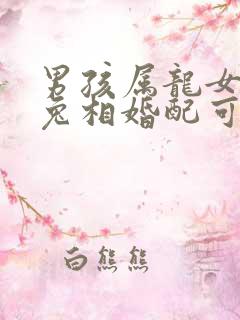 男孩属龙女孩属兔相婚配可以吗