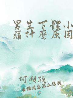 男生下体小便疼痛什么原因