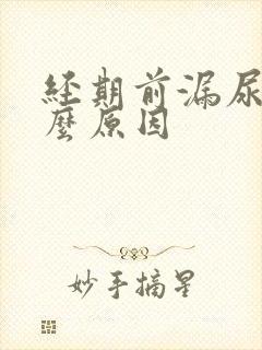 经期前漏尿是什么原因