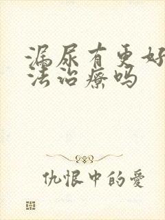 漏尿有更好的办法治疗吗