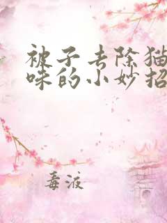 被子去除猫尿骚味的小妙招