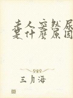 老人突然尿裤子是什么原因