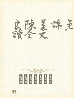 良陈美锦免费阅读全文