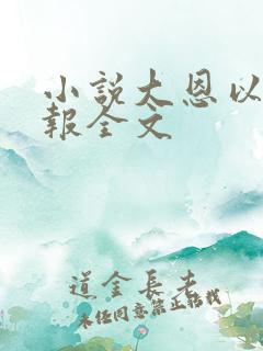 小说大恩以婚为报全文