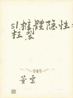 s1椎体隐性脊柱裂