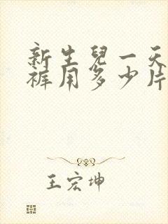 新生儿一天纸尿裤用多少片