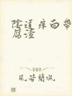 阴道痒白带是豆腐渣