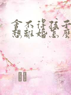 舍不得孩子但又想离婚怎么办