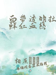 白带透明拉丝夹鲜红血丝