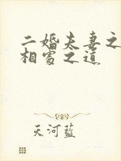 二婚夫妻之间的相处之道