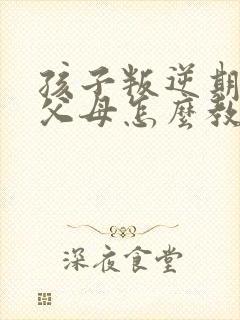 孩子叛逆期有骂父母怎么教育