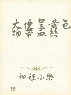 大便呈黄色粘稠物带血丝