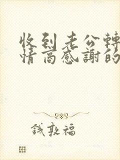 收到老公转账高情商感谢的话