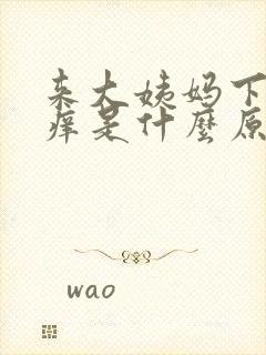 来大姨妈下面瘙痒是什么原因