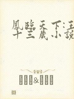 凤临天下:王妃十三岁小说无广告