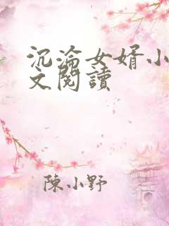沉沦女婿小说全文阅读