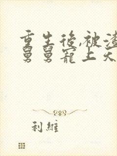 重生后,被渣男舅舅宠上天短剧