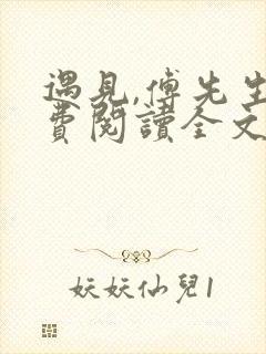 遇见,傅先生免费阅读全文