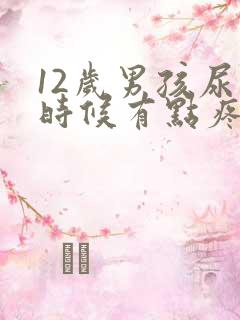 12岁男孩尿的时候有点疼