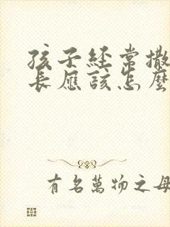 孩子经常撒谎家长应该怎么教育