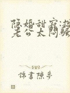 隐婚甜宠:总裁老公太闷骚