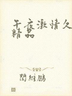 午夜激情久久久精品