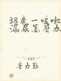 38岁一咳嗽就漏尿怎么办