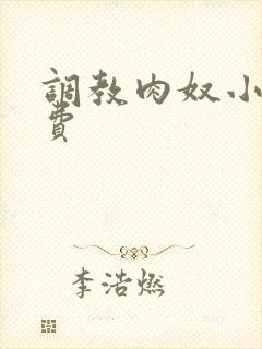 调教肉奴小说免费