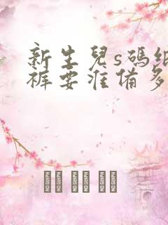 新生儿s码纸尿裤要准备多少