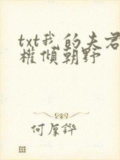 txt我的夫君权倾朝野