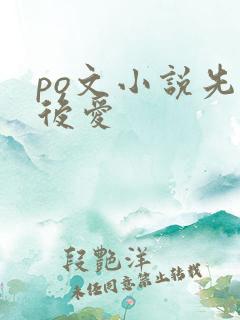 po文小说先婚后爱
