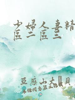 少妇人妻精品一区二区三