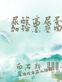 尿酸高尿蛋白3加号怎么回事