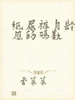 纸尿裤月龄相对应的码数